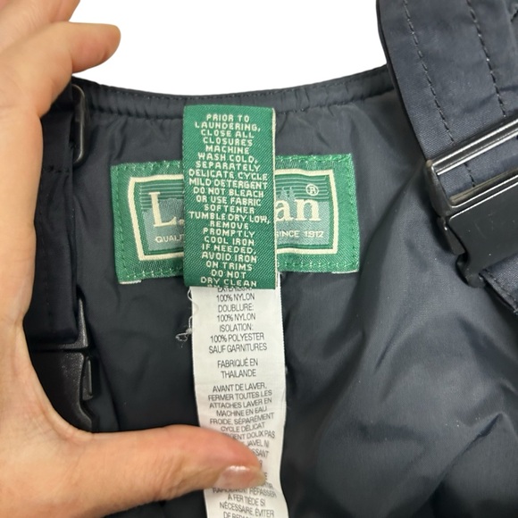Kids LL bean black snow bib bed pants winter wear unisex size 8 waterproof - Picture 12 of 12